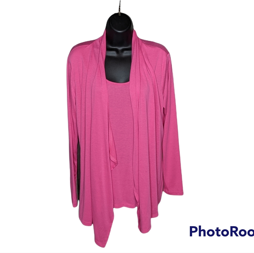Serena Williams Signature Statement Pink Long Sleeve Top Size Large